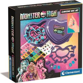 Clementoni Monster High, Cool Nail Art Kit for Children, from 6 years old, Multicolor - 50880