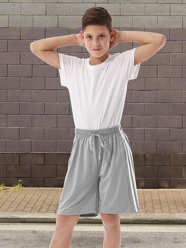 مجموعة من 6 شورتات رياضية للأولاد من ريسينتا، مجموعة من 6 شورتات كرة السلة للأولاد مع جيوب، شورتات جري نشطة سريعة الجفاف in Kuwait