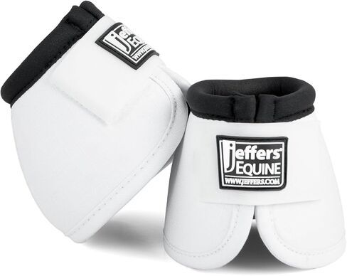 Jeffers Expression No Turn Bell Boots for Horses - Skater Cowgirl, Large | Shock Absorbing Hoof Protection | Secure Double Hook & Loop Closure, Perfect for Turnout, Training, & Riding - 1 Pair in Kuwait