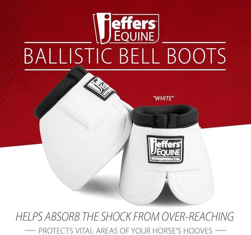 Jeffers Expression No Turn Bell Boots for Horses - Skater Cowgirl, Large | Shock Absorbing Hoof Protection | Secure Double Hook & Loop Closure, Perfect for Turnout, Training, & Riding - 1 Pair in Kuwait