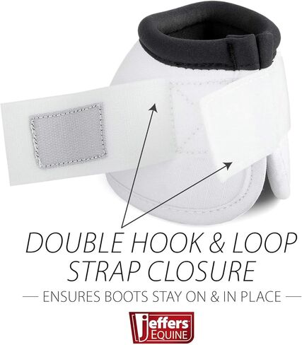 Jeffers Expression No Turn Bell Boots for Horses - Skater Cowgirl, Large | Shock Absorbing Hoof Protection | Secure Double Hook & Loop Closure, Perfect for Turnout, Training, & Riding - 1 Pair in Kuwait