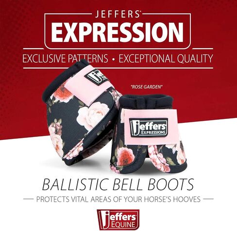 Jeffers Equine No Turn Bell Boots for Horses, Pair, Medium | Bloomin Toolin in Kuwait
