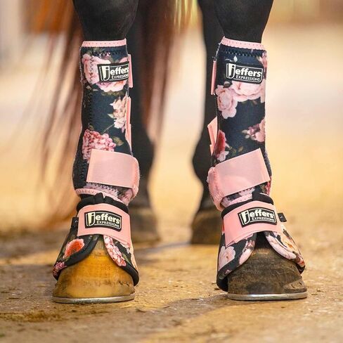 Jeffers Equine No Turn Bell Boots for Horses, Pair, Medium | Bloomin Toolin in Kuwait