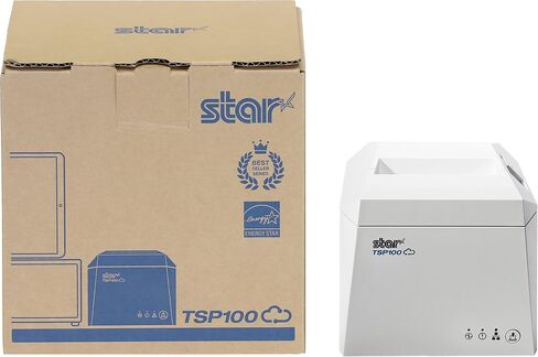 طابعة استلام حرارية STAR MICRONICS TSP143IV X4 - USB -C ، Ethernet (LAN) ، WLAN ، Bluetooth ، CloudPrnt ، Android Open Accessory (AOA) ، Cable Cable ، مزود الطاقة الداخلي ، الرمادي in Kuwait