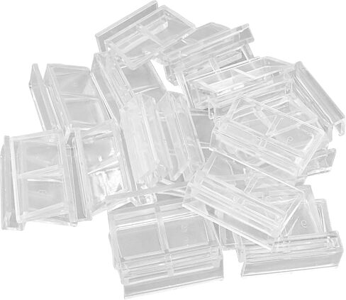 Hordion 20pcs Clip Aquarium Lid Clip ، 5mm صافٍ من أكريليك أسماك خزان غطاء غطاء زجاجي مائي لمخانش أسماك الحوض المائي. in Kuwait