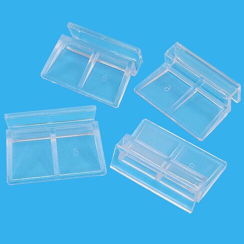 Hordion 20pcs Clip Aquarium Lid Clip ، 5mm صافٍ من أكريليك أسماك خزان غطاء غطاء زجاجي مائي لمخانش أسماك الحوض المائي. in Kuwait
