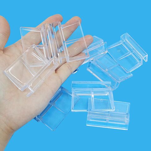 Hordion 20pcs Clip Aquarium Lid Clip ، 5mm صافٍ من أكريليك أسماك خزان غطاء غطاء زجاجي مائي لمخانش أسماك الحوض المائي. in Kuwait
