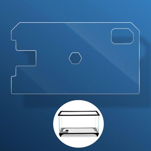 غطاء الخزان مع نافذة تغذية أكريليك أكواريوم مظلة مضاد للقفز قفزة غطاء الدبابات ، 280 × 150 × 4 مم in Kuwait