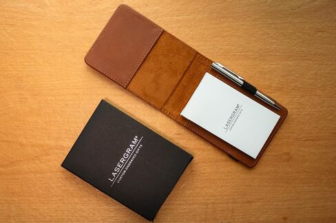 LaserGram Mini Padfolio with Notepad and Pen, Baseball Ball, Personalized Engraving Included (Black with Silver) in Saudi Arabia
