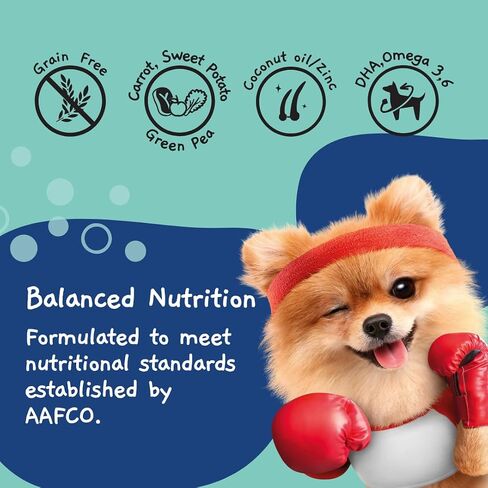 MOOCHIE Fit and Firm Wet Dog Food - Grain Free Wet Dog Food - Made with Real Beef and Vegetables - No Added Preservatives or Artifical Flavors - Suitable for Small Adult Breeds - 12 x 85g Pouch in Saudi Arabia