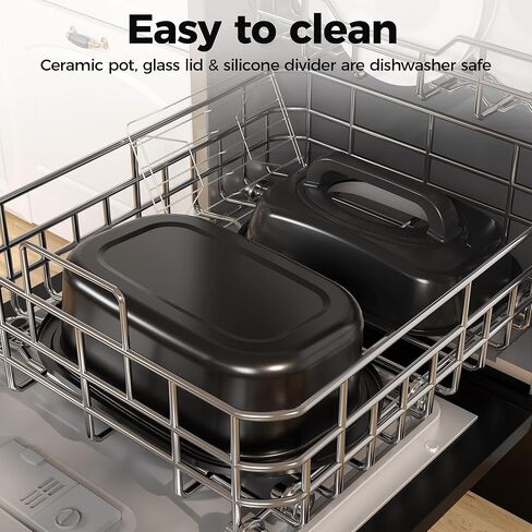 Roaster Oven 28 Quart, Electric Roaster Pan with Visible & Self-Basting Lid, Large Stainless Steel Electric Turkey Roaster Oven Defrost Warm Function, Removable Pan Rack, Fits Turkeys Up to 30LB in Kuwait