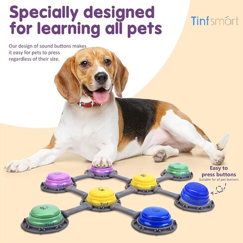 Cat Button Talk Kit ، 4 Pack Pet Talking Button Set ، زر التحدث للقطط والكلاب ، صناديق تدريب على الحيوانات الأليفة القابلة للتسجيل في 30S (4Packs]) in Saudi Arabia