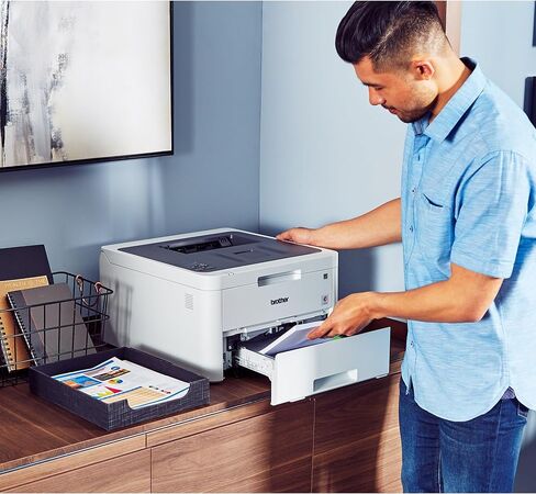 Brother HLL3220CDW Wireless Compact Color Laser Printer, Duplex and Mobile Device Printing | Includes 2 Month Refresh Subscription Trial¹, Amazon Dash Replenishment Ready (Renewed Premium) in Saudi Arabia