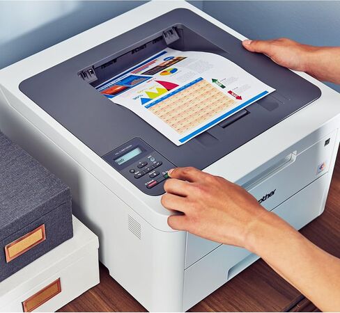 Brother HLL3220CDW Wireless Compact Color Laser Printer, Duplex and Mobile Device Printing | Includes 2 Month Refresh Subscription Trial¹, Amazon Dash Replenishment Ready (Renewed Premium) in Saudi Arabia