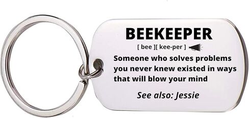 Beekeeper Gift, Personalized Beekeeper Keychain, Beekeeper Jewelry Gift, Coworker Keychain Appreciation Gift for Men and Women (Personalized) in Saudi Arabia