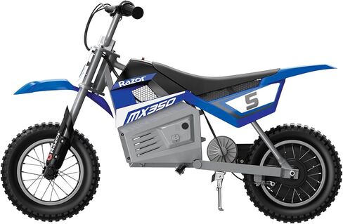 دراجة Razor MX350 Dirt Rocket الكهربائية للطرق الوعرة للأعمار من 13 عامًا فما فوق، مدة ركوب متواصلة تصل إلى 30 دقيقة، إطارات مملوءة بالهواء مقاس 12 بوصة، فرامل خلفية تعمل يدويًا، صمام خانق ملتوي، محرك يعمل بالسلسلة in Saudi Arabia