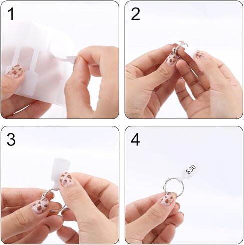 500pcs ملصقات أسعار المجوهرات ، ملصقات أسعار مجوهرات كرافت ، ملصقات ، ملصقات فارغة ، ملصقات فارغة للأساور ، حلقات أقراط ، عرض حلقات الأقراط (أبيض) in Kuwait