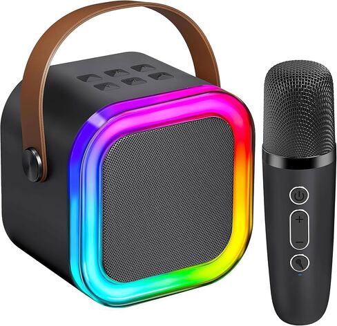 KTV Machine for Kids， High Sound Quality with Easy Connectivity (Black - 1 Mic) in Saudi Arabia