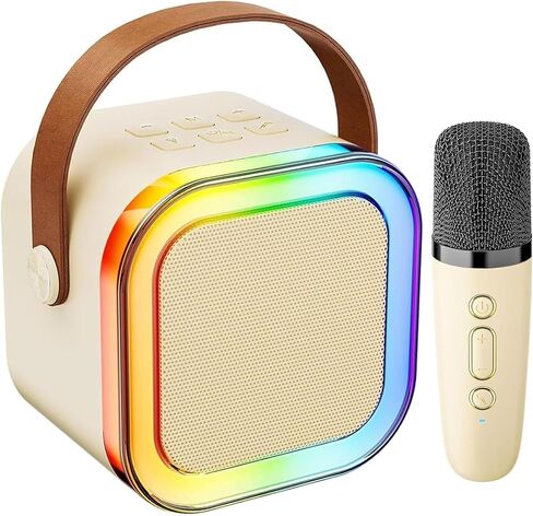KTV Machine for Kids， High Sound Quality with Easy Connectivity (Black - 1 Mic) in Saudi Arabia