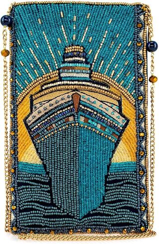Mary Frances Crossbody Phone Bag Featuring On Board & Midnight Cruise, Perfect for Storing Credit Cards, Phone, & Keys in Kuwait