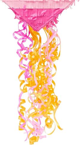 Sparkle and Bash Pull String Heart Pinata for Birthday Party, Rose Gold Foil Decorations (15.7 x 13 x 3 In, Small) in Kuwait