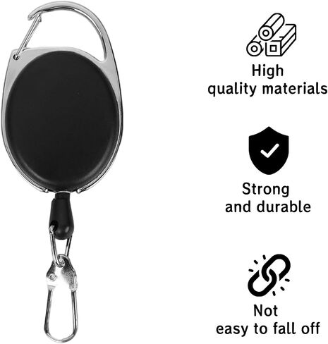 Fly Fishing Retractor for Anglers Vest Pack Tool Gear Assortment Combo 5pcs in Pack in Saudi Arabia