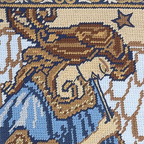 Lillian Vernon Personalized Needlepoint Reindeer Stocking - Heirloom Christmas Stocking, 100% Wool, 9.5" W x 17" L in Kuwait