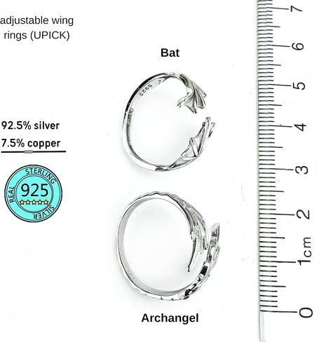 ACOTAR Wing Adjustable Ring S.J. Maas Licensed Illyrian Rhysand Crescent City Bat Boy Angel Malakim (Illyrian Bat) in Saudi Arabia