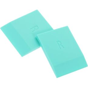NUOBESTY 2Pcs Squeegee Wear Resistant Rubber Ink Scraper for Hand Printing Portable Lightweight Design for Shirts Bags and Posters