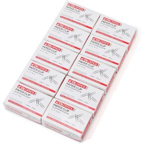 Jumbo Paper Clips，Qimailer Paper Clips - 1000 Pieces (10 Boxes of 100 Each) - Silver Standard Size 2.0IN - Office & School