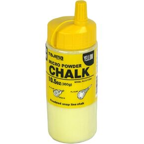 Tajima Micro Chalk-صفراء 10.5 أوقية (300 جم) طباشير فائق الخطية مع زجاجة متينة وفوهة سهلة-PLC2-Y300