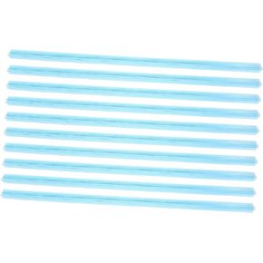 10Pcs Transparent Slide Binders Strong Clamping Force Cover Binding Bars for Documents Material for Office and Home Use