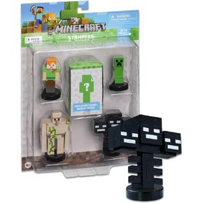 بعد الظهر مرخصة من الألغام الحرف الطوابع الذاتية | مجموعات Collector Deluxe 5 Pack - Signature Style Style Mine Craft - 2.5in. تال (مجموعة أليكس)