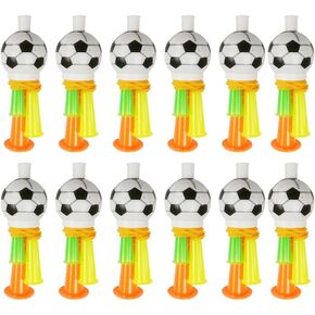 MERRYHAPY 12pcs Whistle Blast Air Horn Cheerleading Trumpets Events Noisemaker Football Horns Cheering Trumpets Holiday Noise Makers Party Trumpets Football Games Fan Plastic Small Toy Child