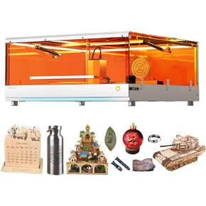 TOOCAA 10W Laser Cutter and Engraver Machine with 5 in 1 Rotary Roller Set, Air Assist Pump, Honeycomb Panel, Lazer Engraving Machines for Tumblers Wood Metal Acrylic Leather
