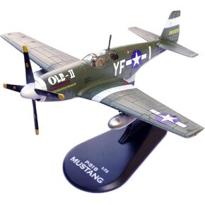 ZEZEFUFU 1:72 Alloy WWII US P-51B Mustang Fighter 358th Air Wing 355 Squadron Aviation Science Exhibition Model