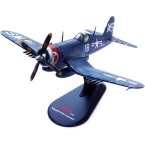 ZEZEFUFU 1:72 Alloy WWII USMC F4U Corsair Fighter VMF-323 Death Rattlers White 18 Model Aviation Science Model