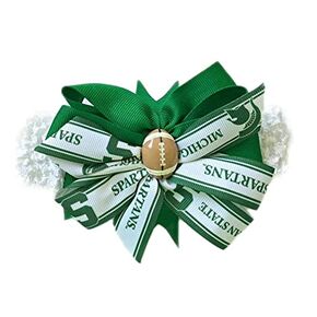 Michigan State Baby Girl Boutique Bow Crocheted Headband