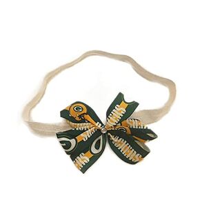 Packers Baby Girl Boutique Bow Elastic Headband