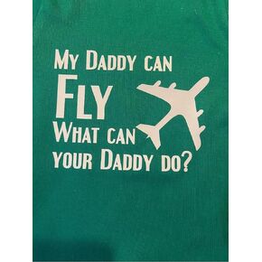 My Daddy can fly airplane boys kids girls shirt toddler youth plane tshirt pilot tees
