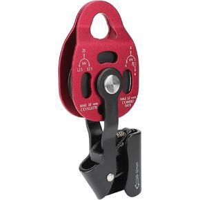 4KN Aluminum Heavy Duty Swivel Rope Pulley Block - Premium Strength for 8-12mm Rope Climbing, Anti - Design for Mountaineering and Rescue Operations