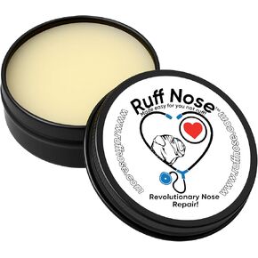 RuffNose Natural Dog Nose & Paw Butter/Balm - Instant Relief for Dry, Cracked Skin - Organic Ingredients - Prevents Bleeding, Chapping, Infections - Safe for Licking (1 oz.)