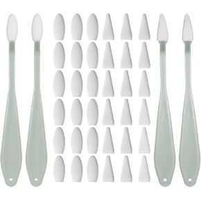 Blending Stumps for Drawing, 44 Pcs Blending Sponge Pen with 40 Pcs Replacement Sponge Oil Pastel Blending-Tools for Highlighting, Shadowing, and Correcting Drawing