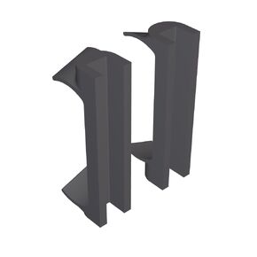 Trofast Adapter for STOKKE Tripp Trapp High Chairs - Compatible with Plastic Trofast Basket - Set of 2 - Food Grade PLA (Black)