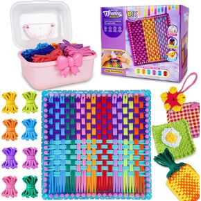 Disracker Weaving Loom Kit, DIY Arts and Crafts for Kids and Adults, Includes 288 Loops & Step-by-Step Instructions, Ideal Gifts for Girls Ages 5 6 7 8-12 13