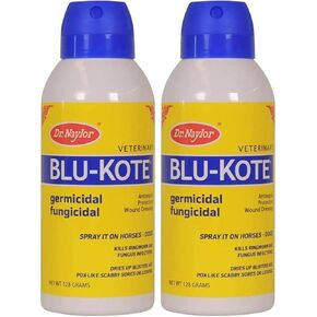 Blu-Kote Aerosol (128 Gram) - Fast Drying Antiseptic Wound Dressing Pack of 2