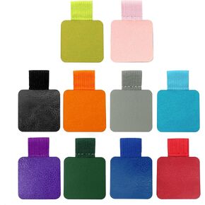 10 PCS Pen Loop Holder Self Adhesive Pen Holder Elastic Notebook Pen Loop for Notebooks, Diaries, Planners, Journal (10 Colors)