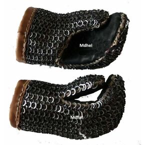 chainmail mittens padded armor mittens large medieval mittens historical reenactment mittens knight mittens cosplay mittens padded chainmail mittens LARP mittens