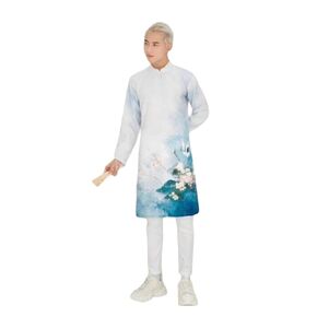 H4 Blue Vietnamese traditional Ao Dai Nam, Men ao dai, Vietnamese Traditional Ao Dai For Women, Ao Dai For Women, Vietnamese For Women, Ao Dai For Women, ao dai Tet lunar new year (L)