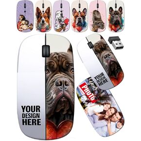 maizi Custom Wireless Mouses for Laptop Computer PC Chromebook, Wireless Mices Image ID: 26718441 Blue Fantasy decorati 2.4G USB Receiver Lightweight Made in USA